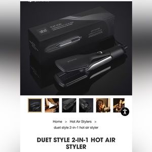 GHD DUET STYLE 2-IN-1 HOT AIR STYLER like new in box